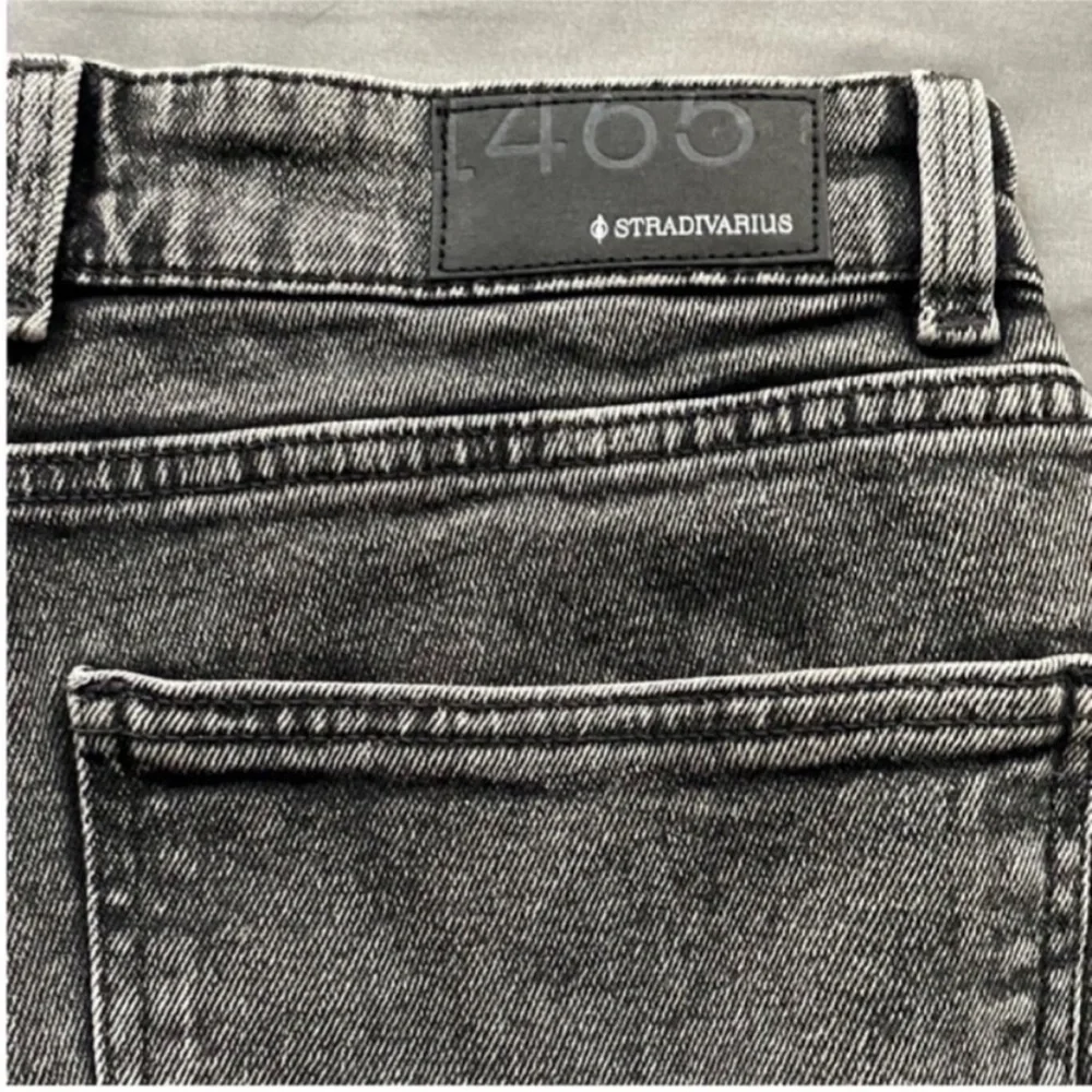 ASOS Grey Straight Leg High-rise Retro Jeans 8